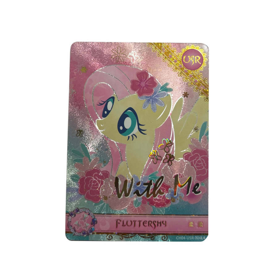 KAYOU My Little Pony, Rainbow Bag Fourth Edition USR Card, Fluttershy IP / Anime Cards 1 Pc