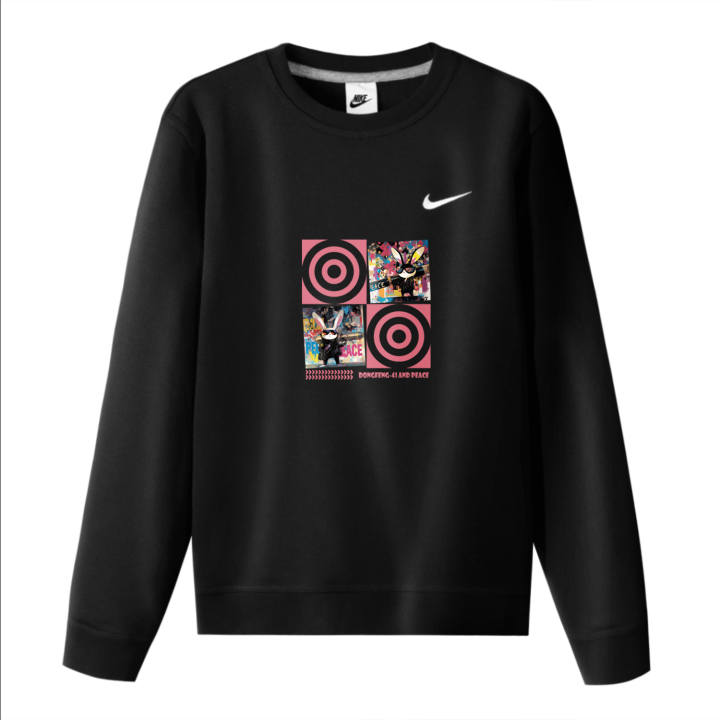 Nike Nike Sweatshirts Unisex Black Crew Neck Thickened Regular