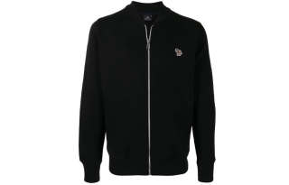 PS By Paul Smith Jackets Men's Black Baseball Collar Moderate Pilot