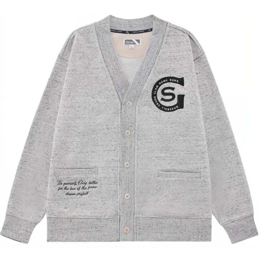 Mizuno HERITAGE Knitwear Unisex Light Gray