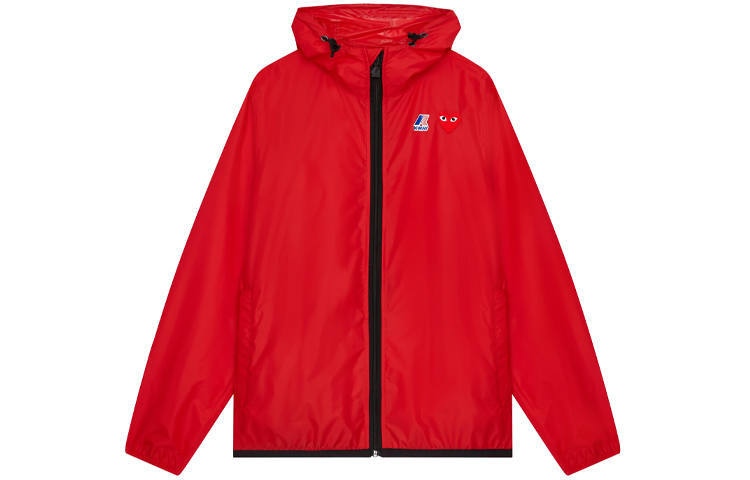 CDG Play Comme Des Garcons Play X K Way Kids Full Zip Jacket