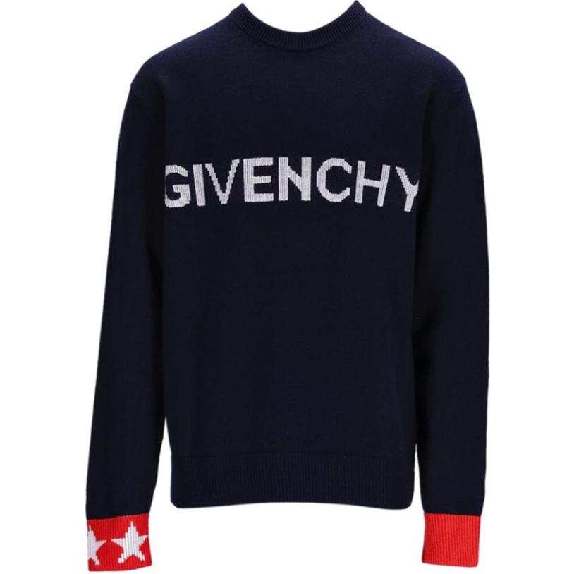 Givenchy Givenchy Logo Intarsia Sweater