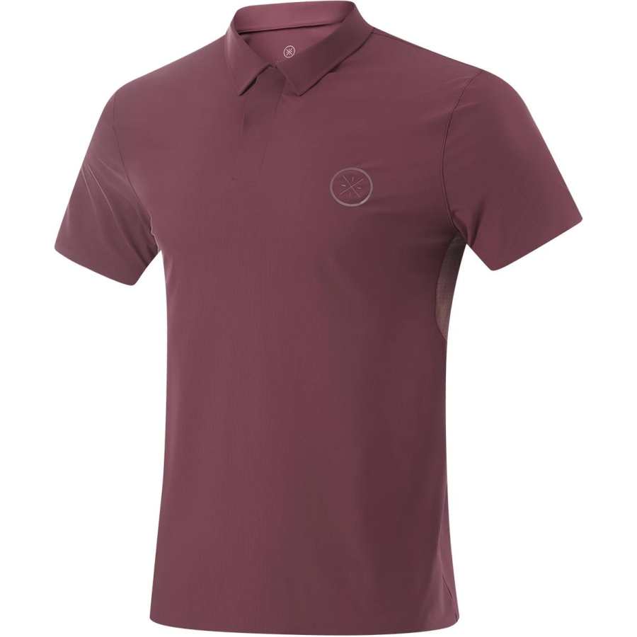 Li-Ning Li Ning Polo Shirt Men's Mixed Color Dark Red Purple