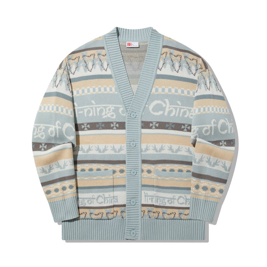 Li-Ning Li Ning Knitwear Unisex Stone Gray Jacquard