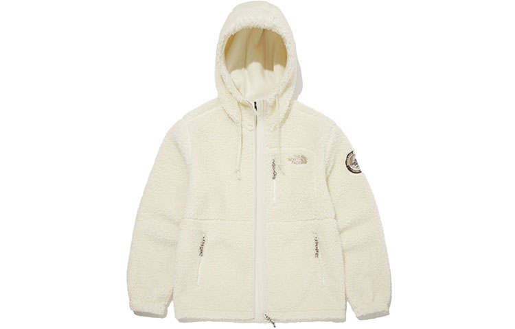 THE NORTH FACE Fleece Hoodie Jacket White