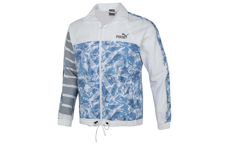 PUMA PUMA Mountain Aop Jackets Men's White Stand Collar Moderate Other