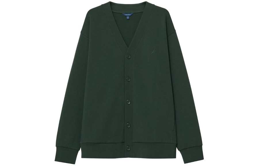 NAUTICA Knitwear Men's V Neck Moderate Cardigan