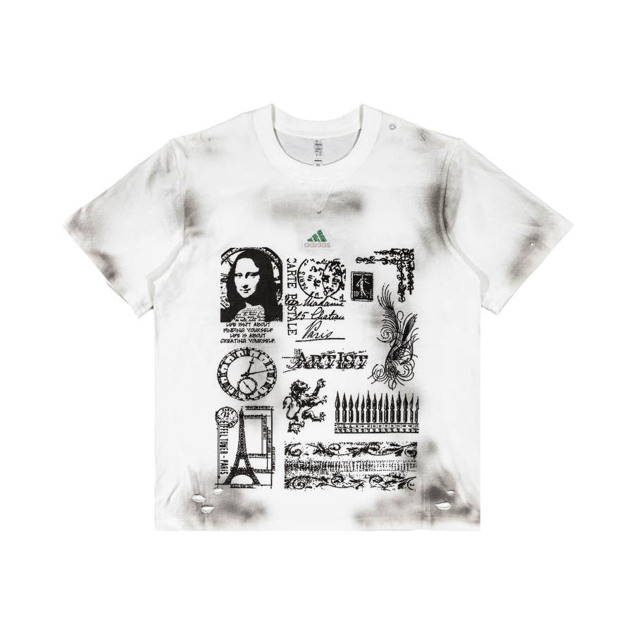 Adidas Adidas T Shirts Unisex White Crew Neck Moderate Straight Fit