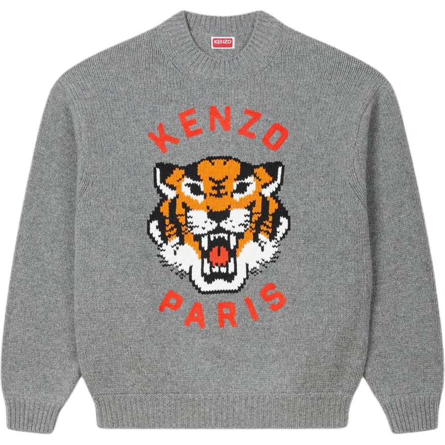 KENZO Lucky Tiger Embroidered Knitted Jumper