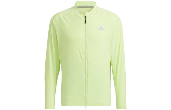 Adidas Adidas Jackets Men's Green Stand Collar Moderate Straight Fit