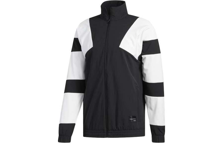 Adidas Originals EQT Bold 2.0 Jackets Men's Black Stand Collar Moderate Other