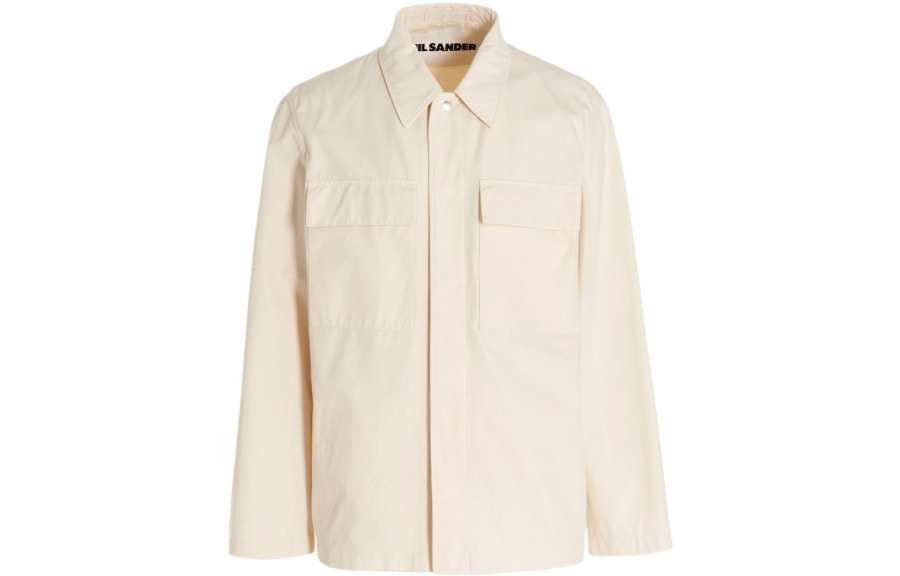JIL SANDER JIL SANDER Jackets Men's Beige Yellow Lapel Moderate