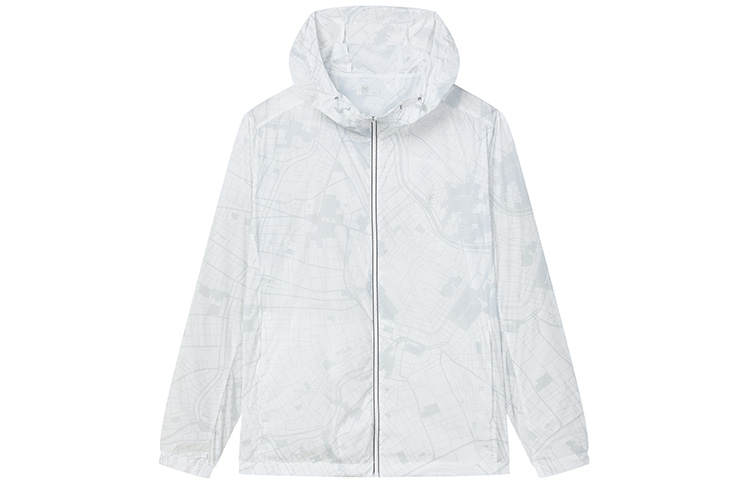 FILA Jackets Men's Standard White Hooded Moderate Other