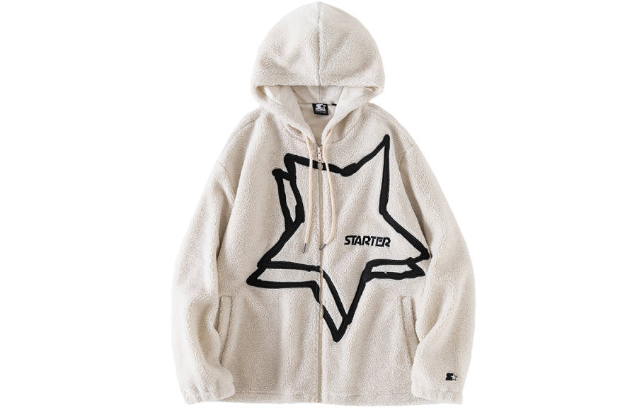 STARTER STARTER Jackets Unisex White Hooded Moderate Other
