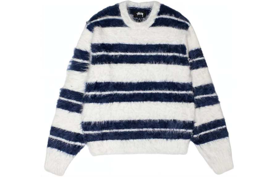 Stussy Stussy Hairy Stripe Crew Sweater