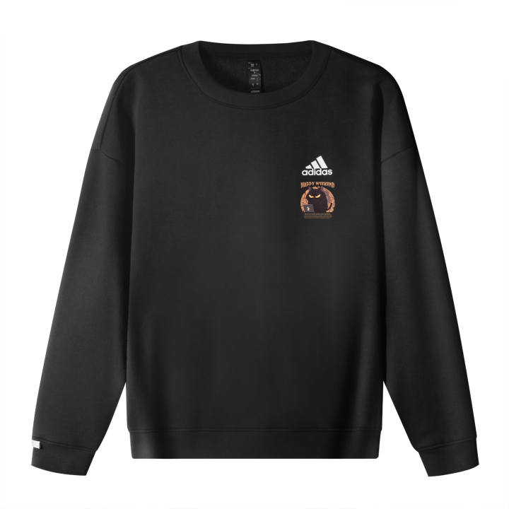 Adidas Adidas Sweatshirts Unisex Black Crew Neck Moderate Regular