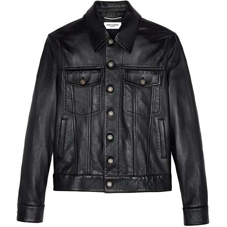 SAINT LAURENT Saint Laurent Buttoned Long-Sleeved Jacket