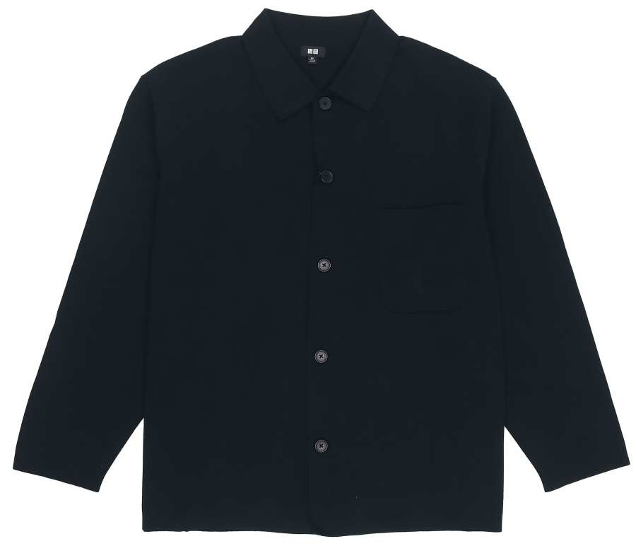 UNIQLO Jackets Men's Black Lapel Moderate Other