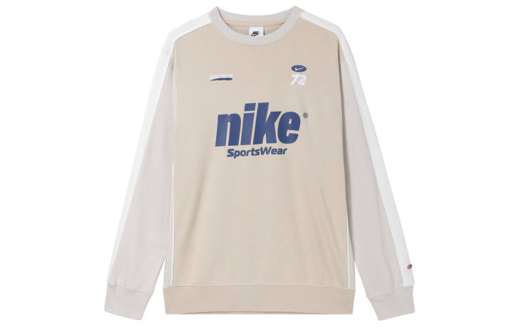 Nike Nike Sweatshirts Men's Beige Crew Neck Moderate