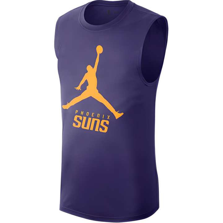 Jordan Jordan Tank Tops Men's Purple Crew Neck Moderate Straight Fit