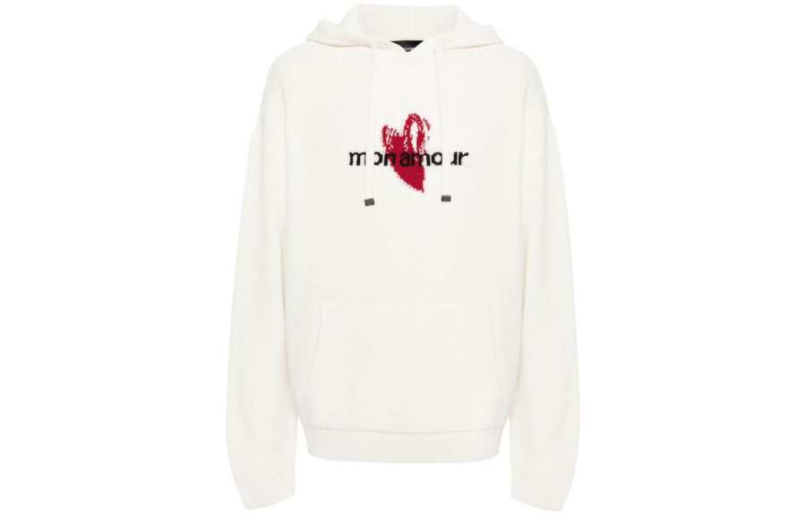 Emporio Armani x Mon Amour intarsia-knit hoodie