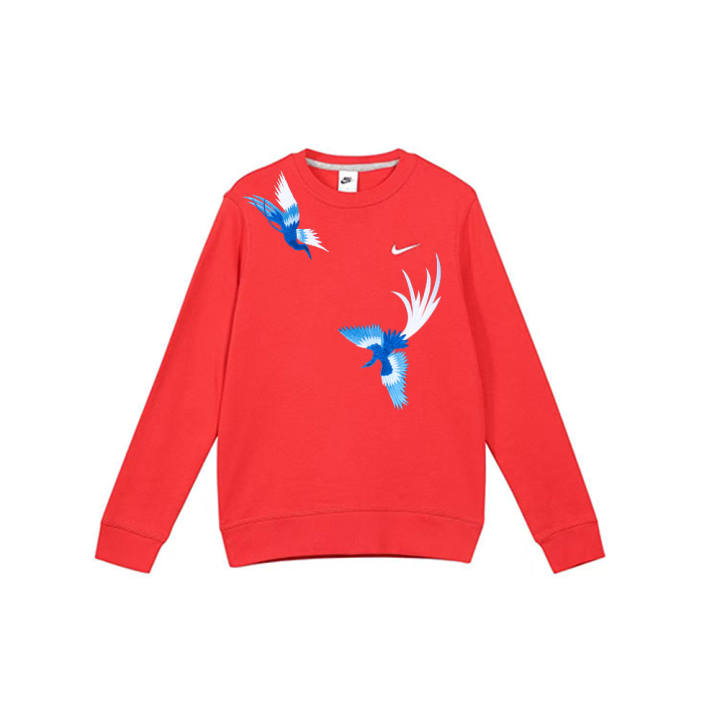 Nike Nike Sweatshirts Unisex Red Crew Neck Moderate