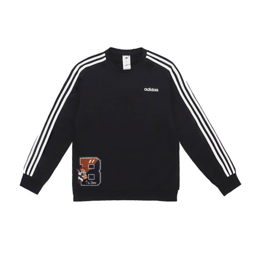 Adidas Adidas Sweatshirts Men's Black Crew Neck Moderate