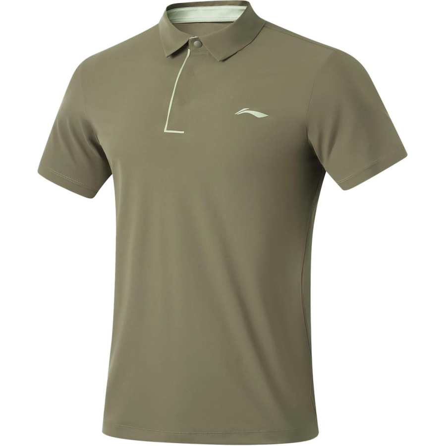 Li-Ning Li Ning Fitness Series Polo Shirt Men's Army Canvas Green