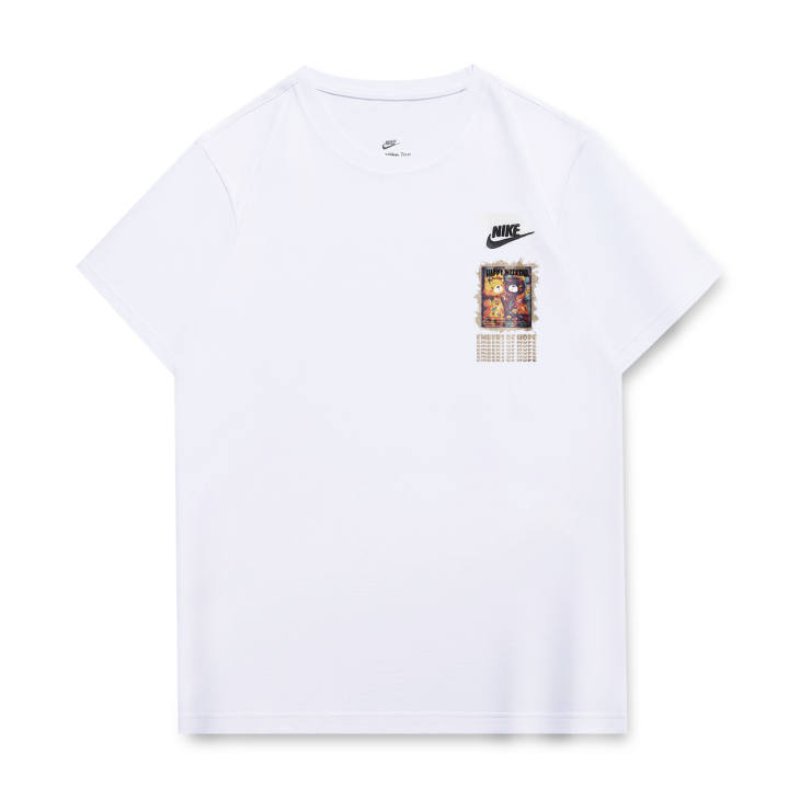 Nike Nike T Shirts Unisex White Crew Neck Moderate Straight Fit