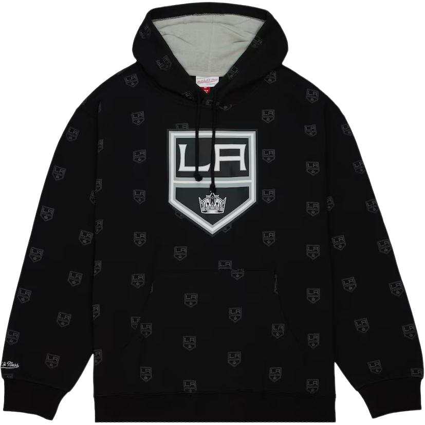 Mitchell Ness Los Angeles Kings Allover Sweatshirt Men's Black