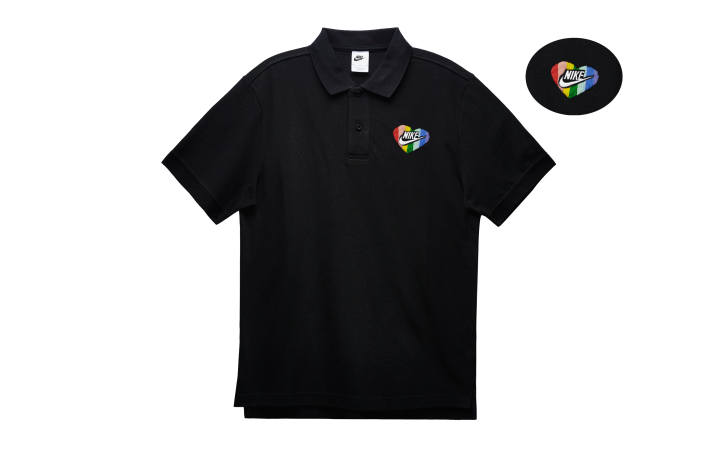 Nike Nike Polo Shirts Men's Black Polo Collar Moderate Straight Fit