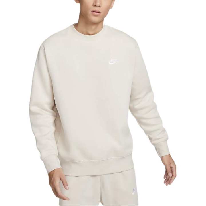 Nike Nike Sportswear Club Fleece Lined Crew Neck Pullover Long Sleeved Without Hood Sweatshirt Men's