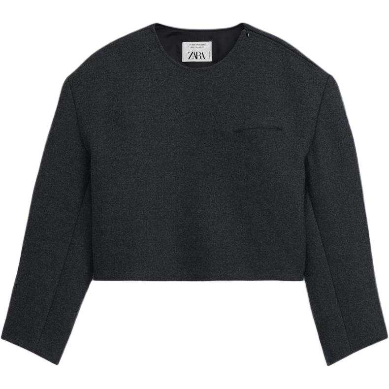 ZARA Sweaters Men's Gray Crew Neck Moderate Other