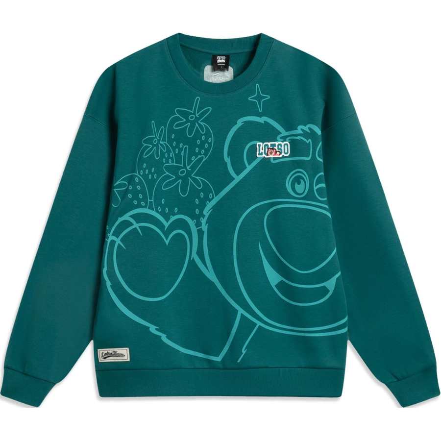 Li-Ning Li Ning x PIKESICAOMEIXIONG,LIANMINGKUAN Sports Life Collection Sweatshirt Men's Marine Blue