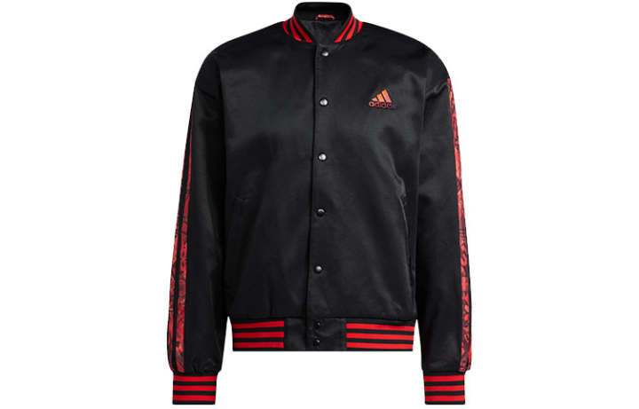 Adidas Adidas Dame Jackets Men's Black Baseball Collar Moderate Other