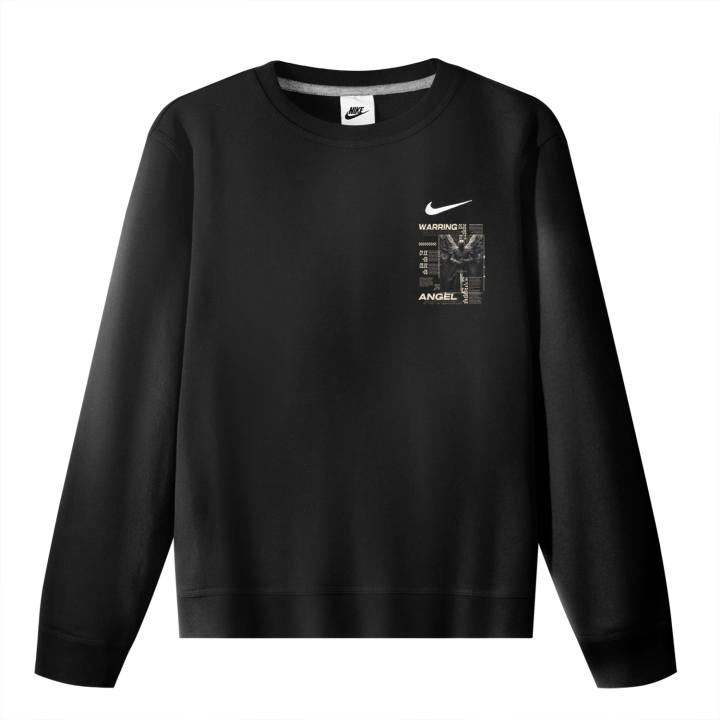 Nike Nike Sweatshirts Unisex Black Crew Neck Moderate Regular