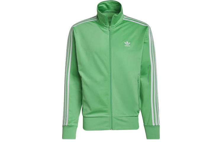 Adidas Originals Jackets Men's Green Stand Collar Moderate Other