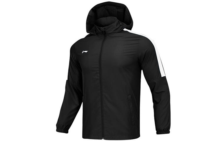 Li-Ning Li Ning Trench Coats Men's Black Hooded Moderate Other