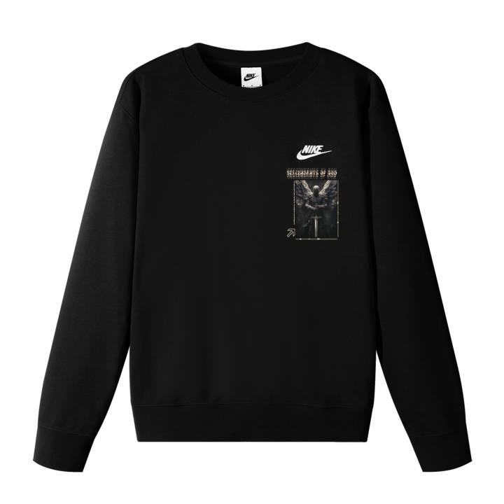 Nike Nike Sweatshirts Unisex Black Crew Neck Moderate Regular