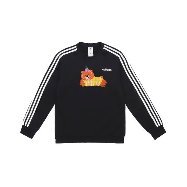 Adidas Adidas Sweatshirts Unisex Black Crew Neck Moderate Regular