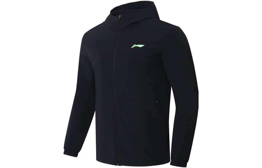 Li-Ning Li Ning Running Collection Jackets Men's Black Hooded Moderate Other
