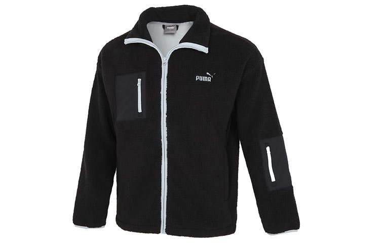 PUMA PUMA Jackets Men's Black Stand Collar Thickened Other