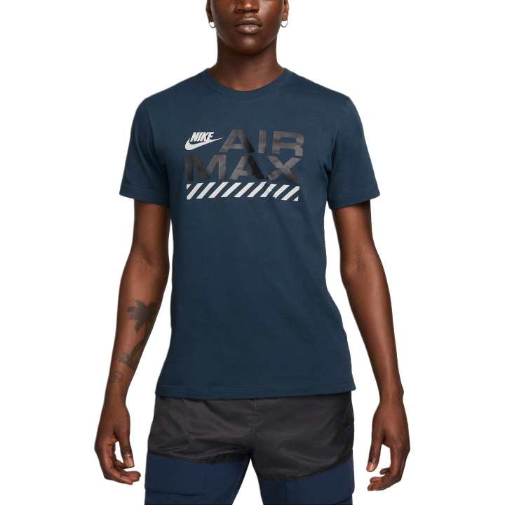 Nike Nike T Shirts Men's Marine Blue Crew Neck Moderate