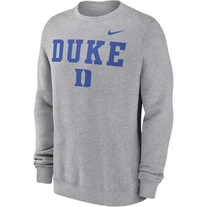 Nike Nike Duke Blue Devils Primetime Primary Stack Men's Nike College Pullover Crew