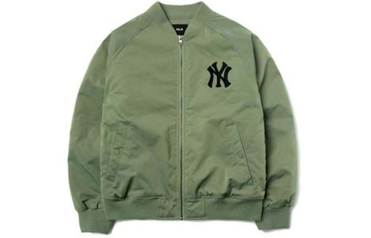 MLB MLB Jackets Unisex Green Baseball Collar Moderate Pilot