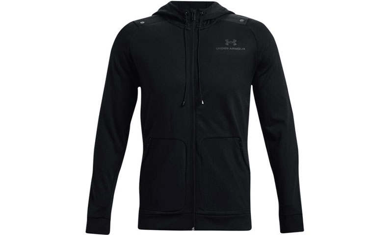 Under Armour RUSH Jackets Men's Black Hooded Moderate Other