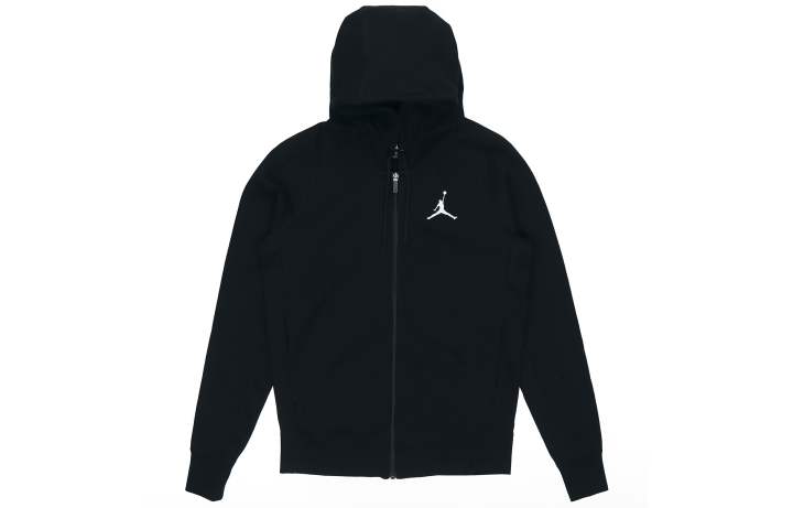Jordan Jordan Embroidered Knit Jackets Men's Black Hooded Moderate Other
