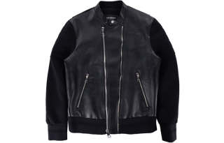 Neil Barrett Jackets Men's Black Stand Collar Moderate Other