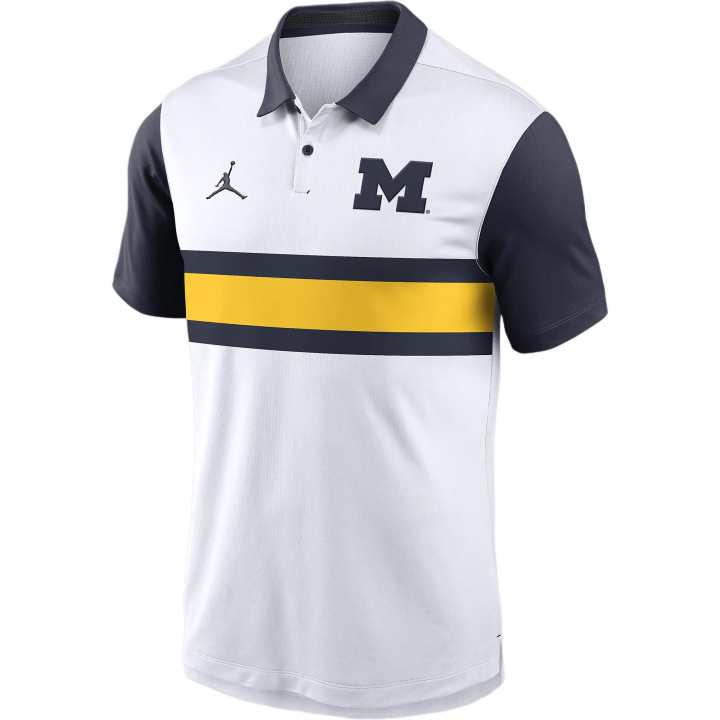 Jordan Jordan Michigan Wolverines Primetime Campus Vapor Men's Jordan Dri-FIT College Polo