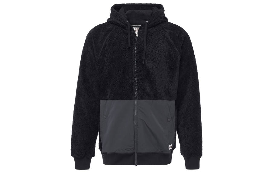 THE NORTH FACE Pocket Fleece Hooded Logo Jacket Men's Black